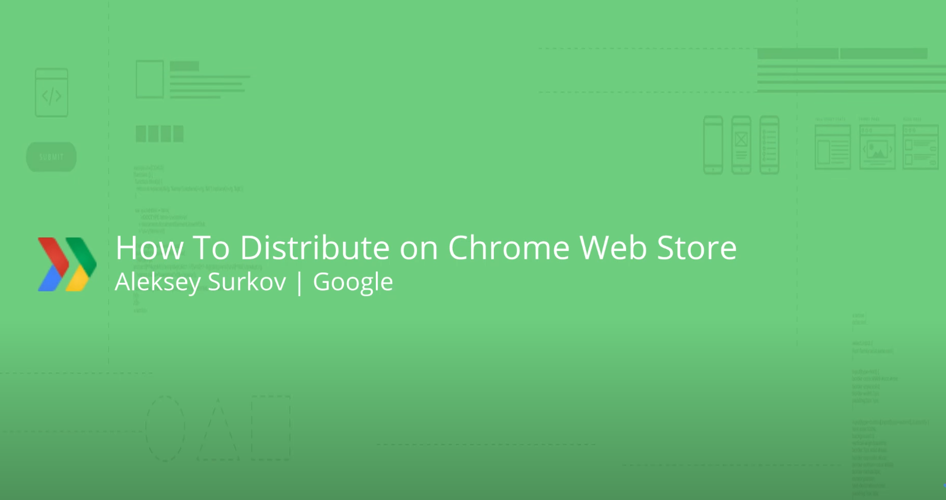 Setup Distribution On The Google Chrome Store